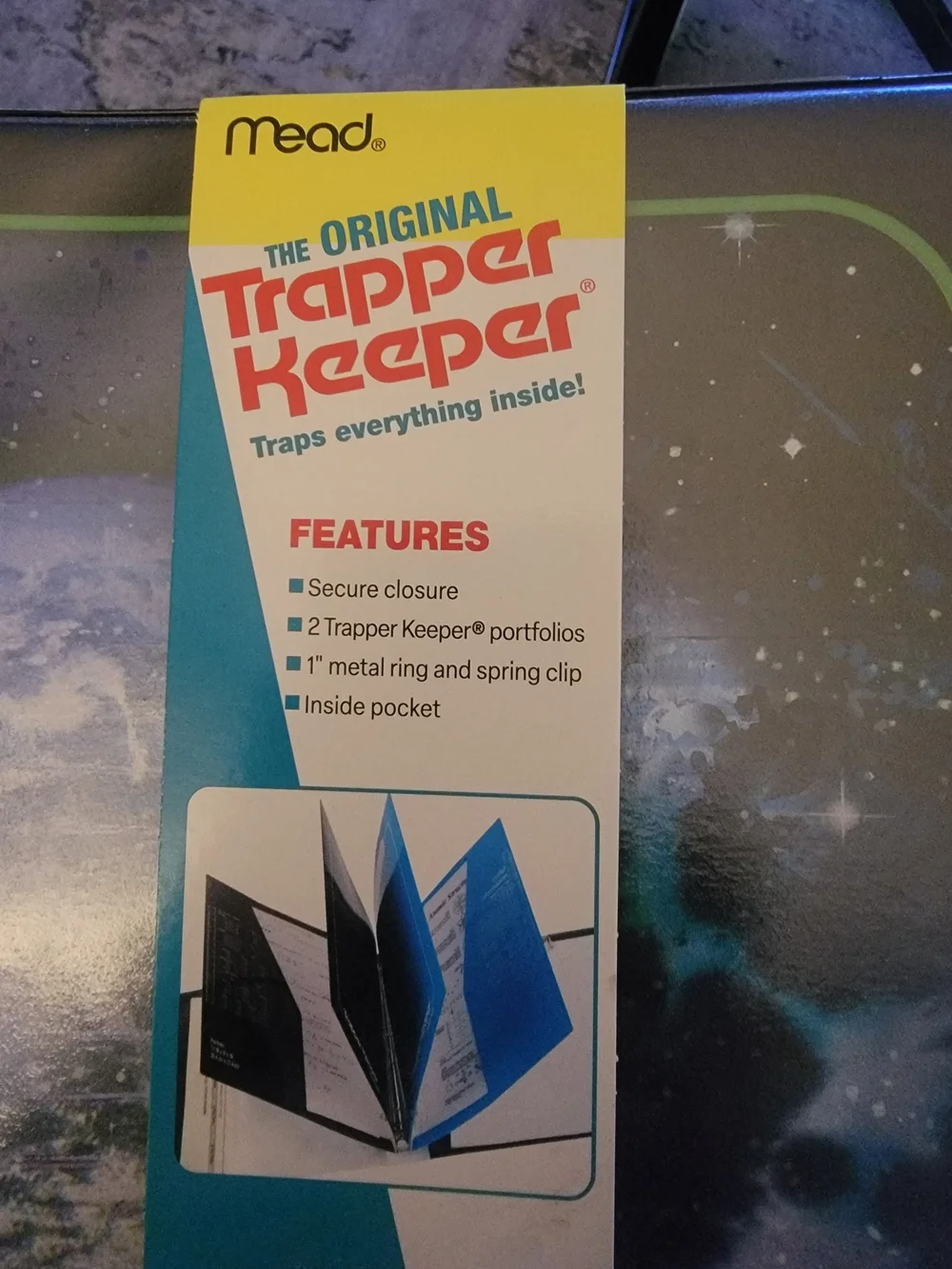 New Trapper Keeper ~ Binder Portfolio Folder 2023 Mead Retro Moon